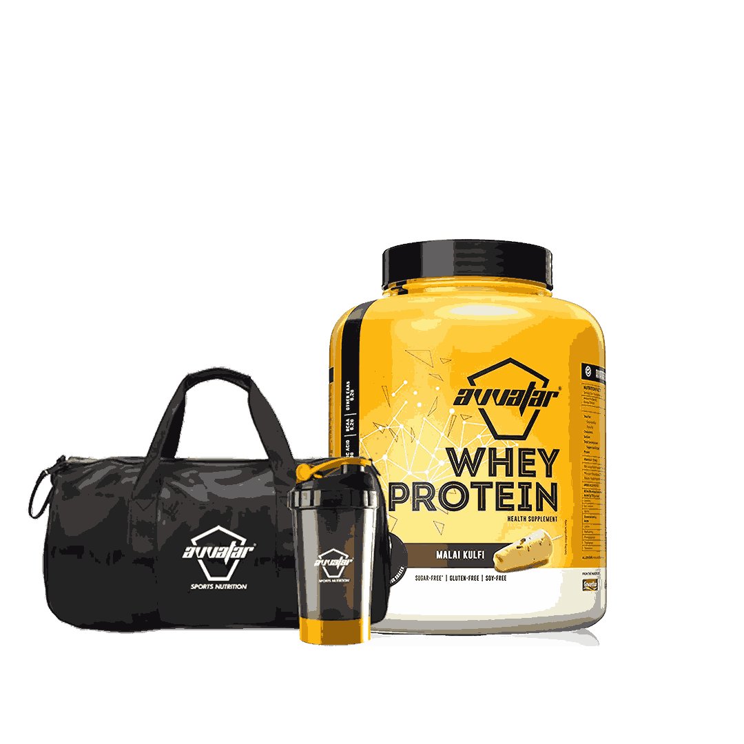 Discover the best healthy Malai Kulfi whey protein powder in 2 kg pack. This delightful mix will elevate your workouts to new heights. Order today from Avvatar!