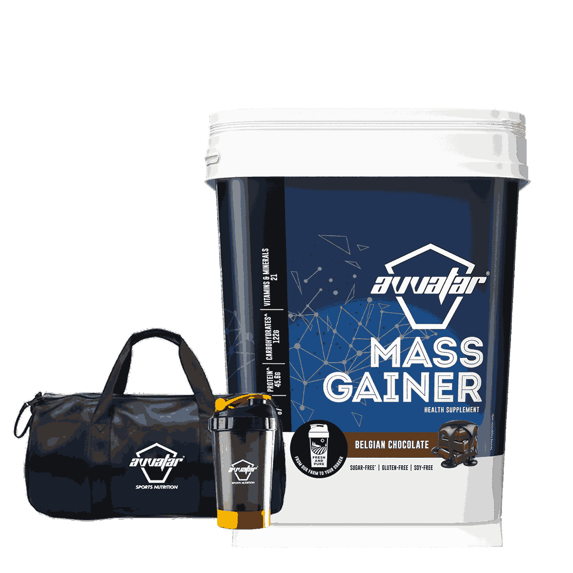 Order your bottle of Mass Gainer powder from Avvatar today and start building muscle, gaining weight, and improving your athletic performance!