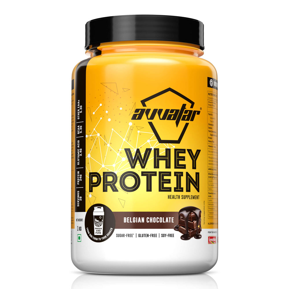 Improve your workouts with our premium 1 kg Belgian Chocolate Whey Protein. It is irresistibly tasty and packed with muscle-building goodness. Order now!