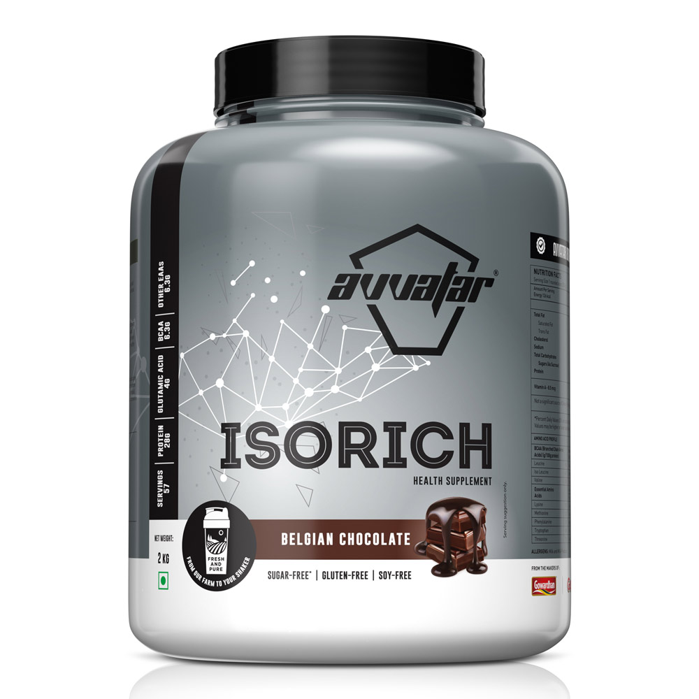 Enjoy rich taste of Belgian Chocolate! 100% whey isolate for ultimate purity. Get the best whey protein for the best results. Order 2 kg protein powder online.