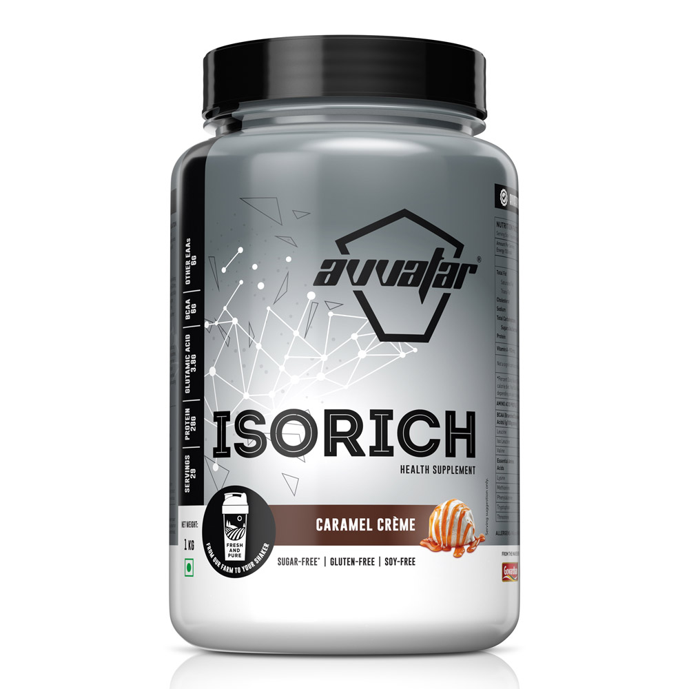 Avvatar isorich belgian chocolate 1kg whey protein is available online for best price. Enjoy 1- 2kg of protein-packed flavor for a healthier you. Shop now!